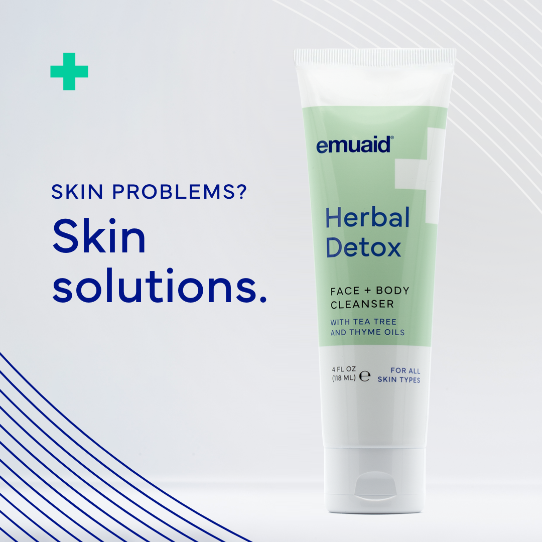 Detergente viso e corpo detox alle erbe con oli di tea tree e timo