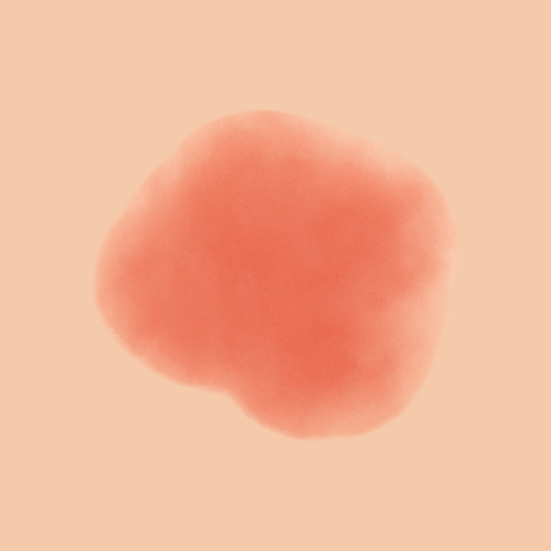 Immagine disegnata di un'eruzione di eczema sulla pelle