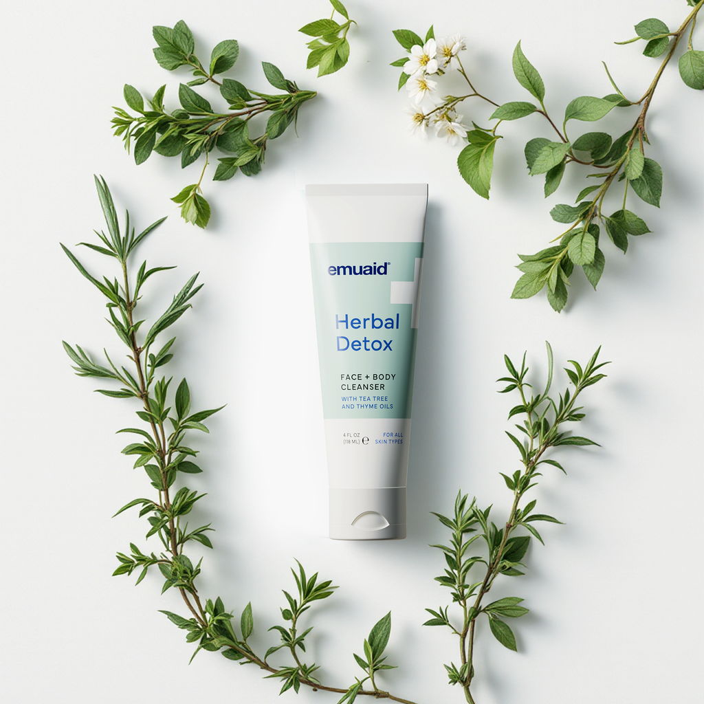 EMUAID Detergente viso+corpo alle erbe, 4 oz. EMUAID Detergente viso+corpo alle erbe, 4 oz.