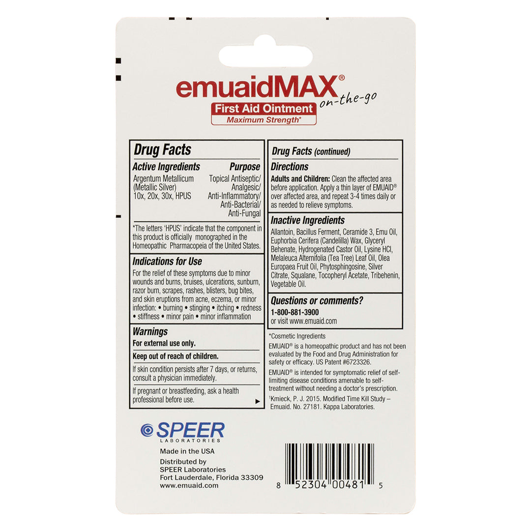 emuaidmax unguento di primo soccorso confezione posteriore