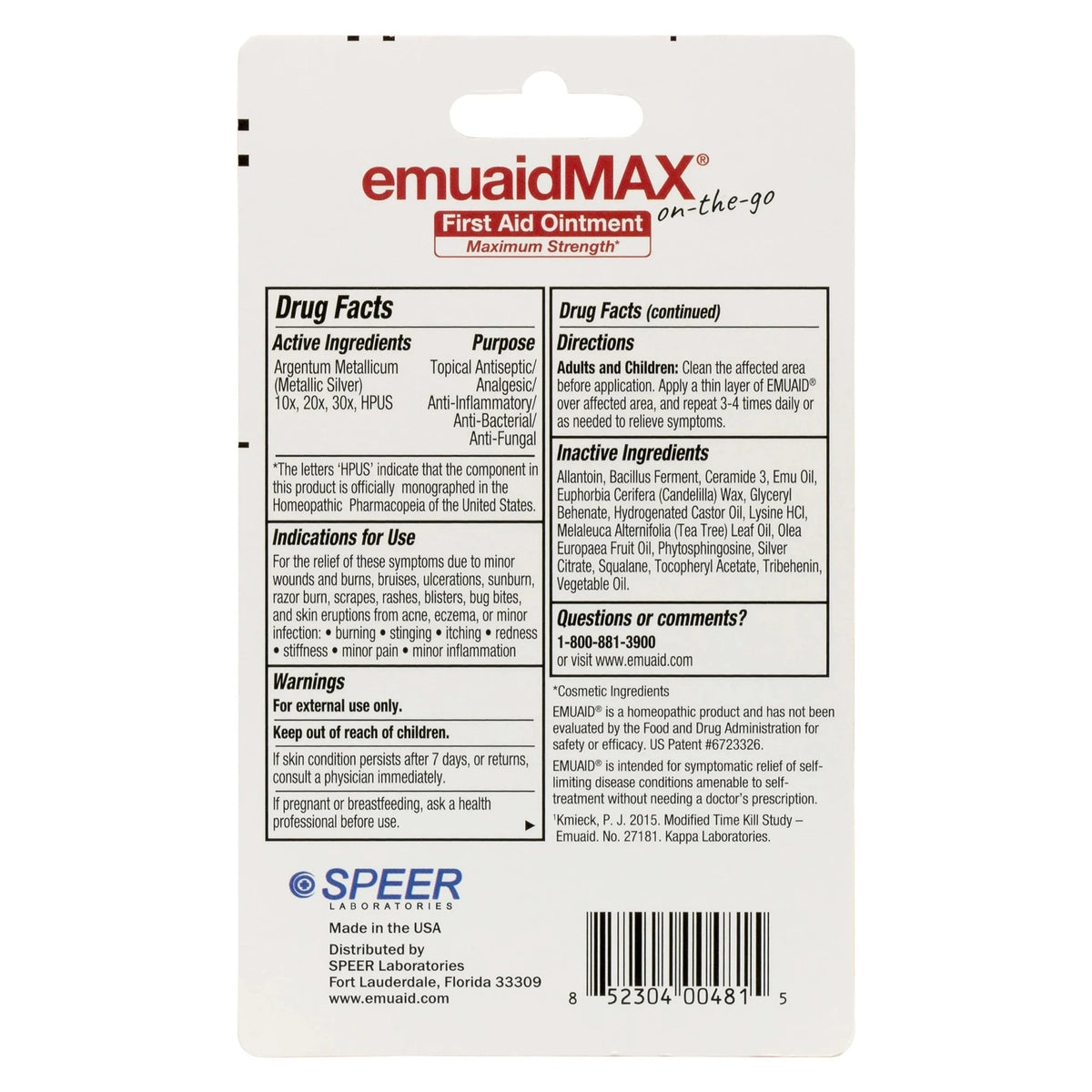 emuaidmax unguento di primo soccorso retroetichetta indicazioni e ingredienti