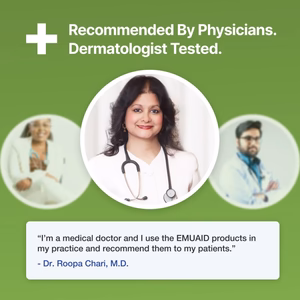raccomandato da medici dermatologicamente testati