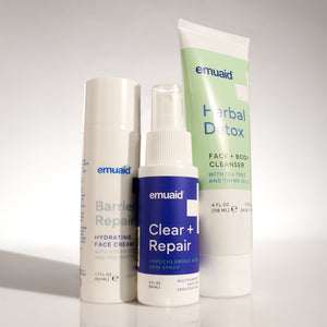 emuaid prodotti per la cura della pelle barrier repair clear repair herbal detox