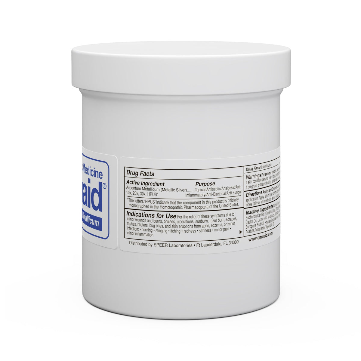 contenitore per crema medicale bianco con etichette