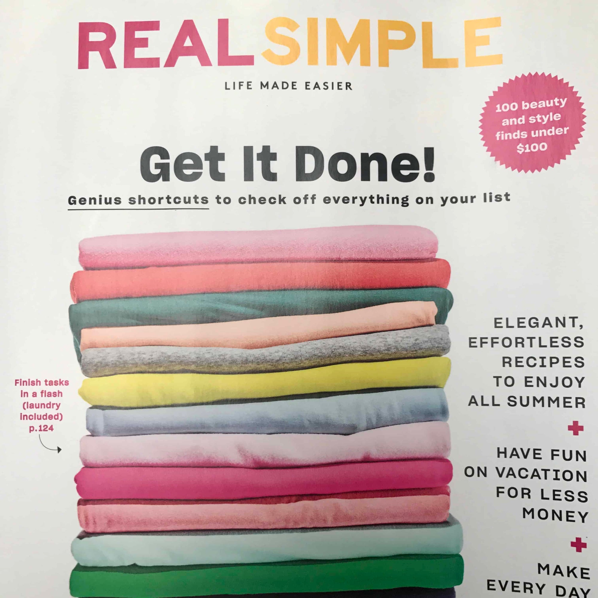 Questa è un'immagine della copertina di Real Simple.