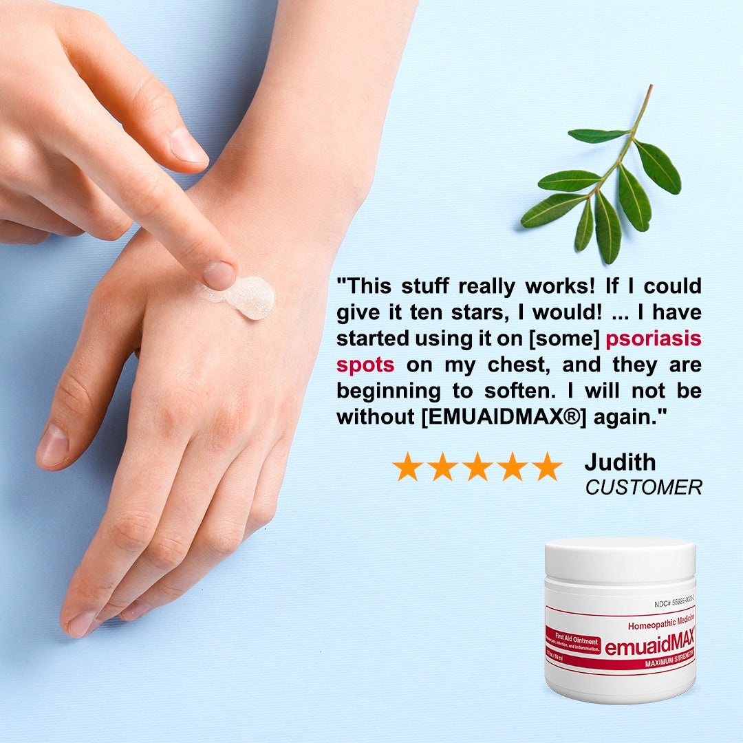 EMUAIDMAX® Pomata EMUAIDMAX® soccorso 2 oz per la psoriasi