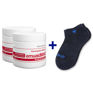 2x2oz EMUAIDMAX pomata e calzino