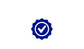 Icona del sigillo di spunta blu