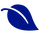 Icona della foglia blu