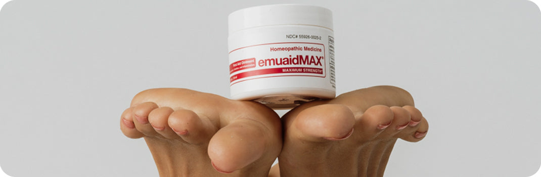 EMUAID gli agenti patogeni ed elimina le verruche plantari e palmarie senza congelamento o bruciatura*
