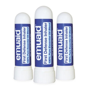 Questa è un'immagine di EMUAID® First Defense Inhaler in confezione da 3 pezzi.